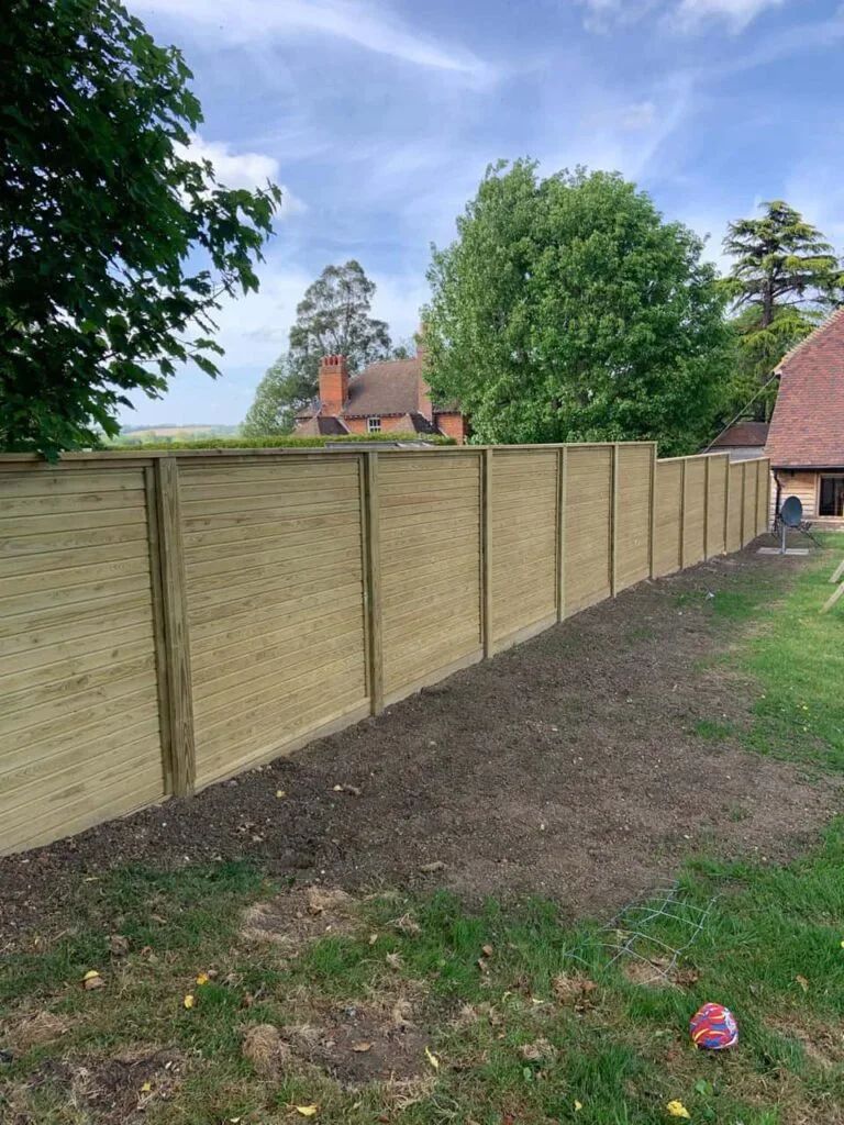 This is a photo of an acoustic fence installed by Fast Fix Fencing Tonbridge